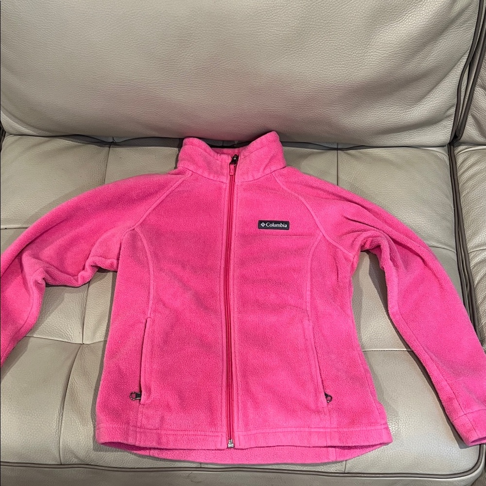 Columbia Vibrant Pink Full-Zip Fleece